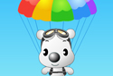 Puppy in parachute